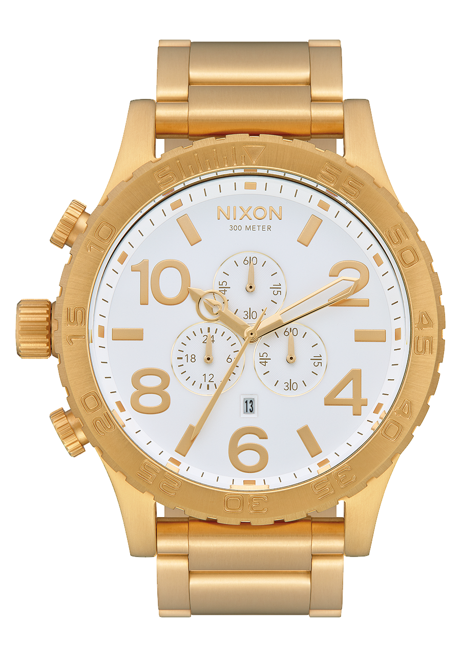 Nixon red face gold watch outlet