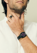 Time Teller Gunmetal / Blackberry / Gold | Karmanow