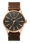 NIXON Sentry Leather Mens Watch | Karmanow
