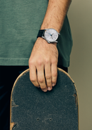 Sentry Leather Chrome / Silver Sunray/ Black | Karmanow