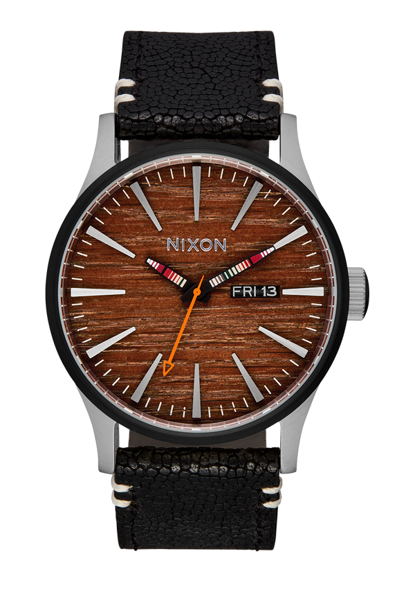 Sentry Leather Silver / Rosewood / Black | Karmanow