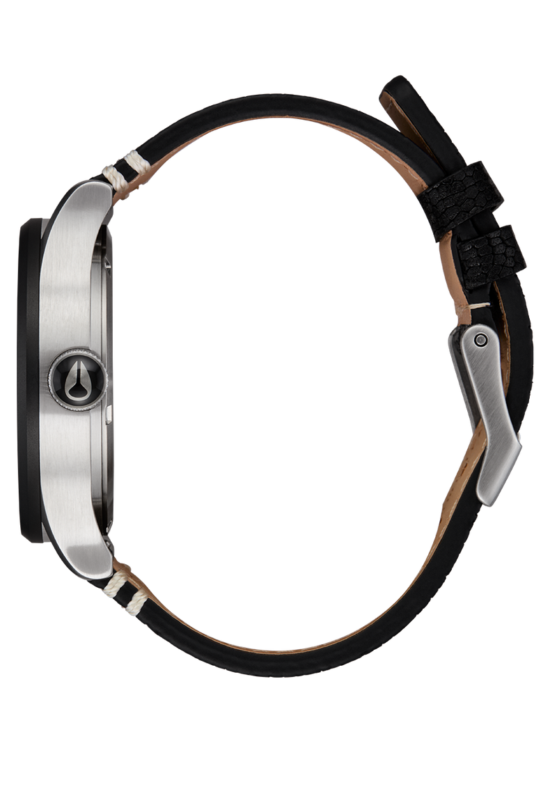 Sentry Leather Silver / Rosewood / Black | Karmanow