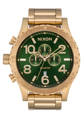NIXON 51-30 Chrono Gold / Green Sunray | Karmanow