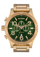 NIXON 51-30 Chrono Gold / Green Sunray | Karmanow