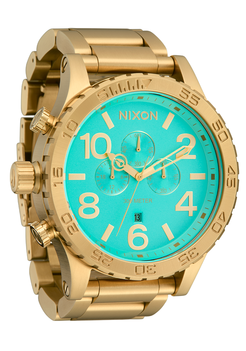 51-30 Chrono Gold / Turquoise / Gold | Karmanow