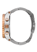 NIXON 51-30 Chrono Silver / Rose Gold / Black | Karmanow