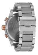 NIXON 51-30 Chrono Silver / Rose Gold / Black | Karmanow