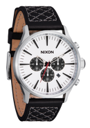 Sentry Chrono Leather Chrome / Cloud Sunray / Black | Karmanow