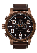 51-30 Chrono Leather Chocolate / Dark Roast / Brown | Karmanow