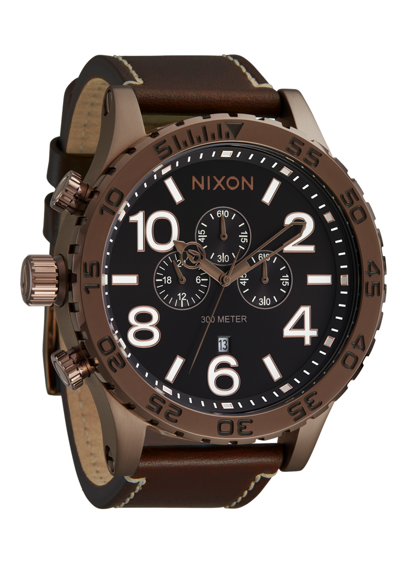 51-30 Chrono Leather Chocolate / Dark Roast / Brown | Karmanow