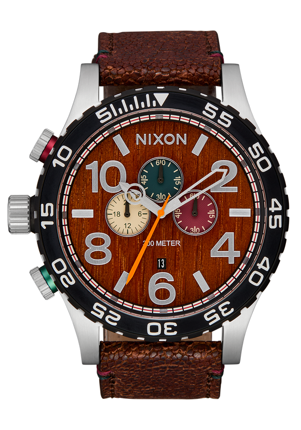 51-30 Chrono Leather Silver / Rosewood / Chocolate | Karmanow