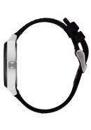 Time Teller Nylon Silver / Rosewood / Black Stripe | Karmanow