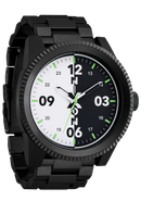 Nixon Corporal Stainless Steel Black / White / Black | Karmanow