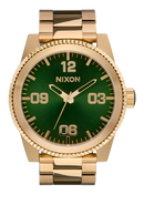 NIXON Corporal Stainless Steel All Gold / Green Sunray | Karmanow