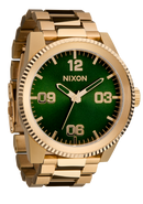NIXON Corporal Stainless Steel All Gold / Green Sunray | Karmanow