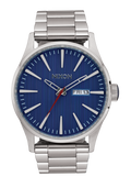 NIXON Sentry Stainless Steel Silver / Indigo | Karmanow
