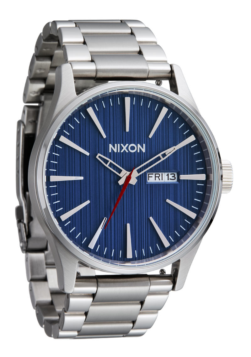 NIXON Sentry Stainless Steel Silver / Indigo | Karmanow
