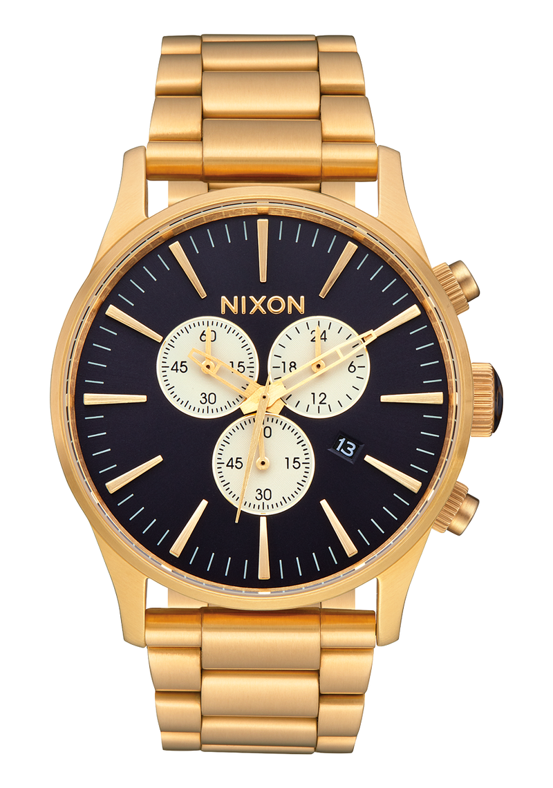 Nixon sentry chrono clearance gold