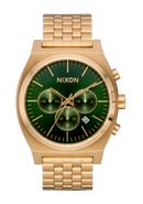 NIXON Time Teller Chrono Gold / Green Sunray | Karmanow
