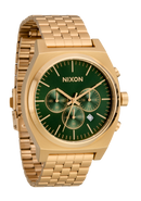 NIXON Time Teller Chrono Gold / Green Sunray | Karmanow