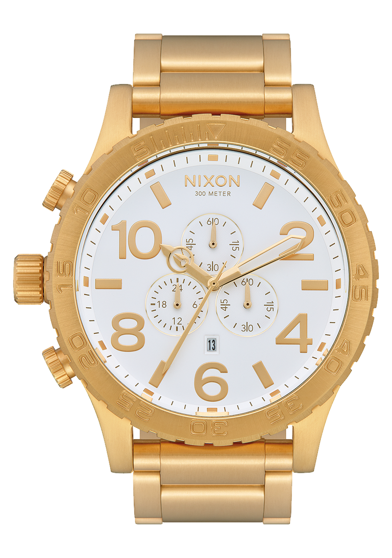 NIXON 51-30 Chrono Men's Watch Gold / Red | Karmanow