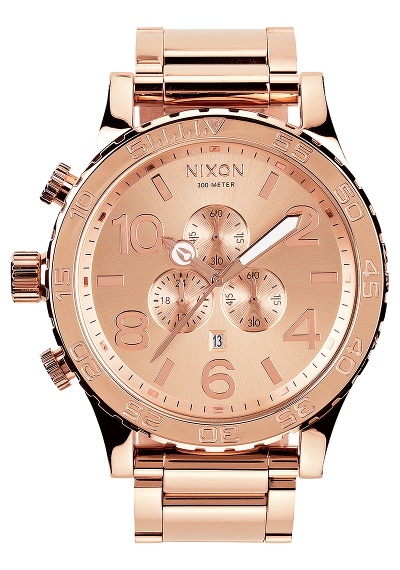 NIXON 51-30 Chrono Men's Watch Gold / Red | Karmanow